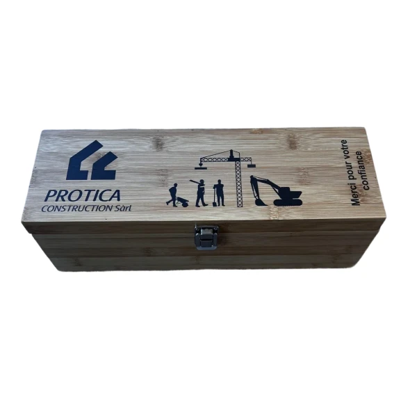 Conjunto para vinho em bambu